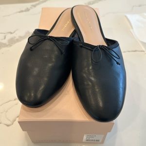 EUC Loeffler Randall Paola Mules Black size 9.5